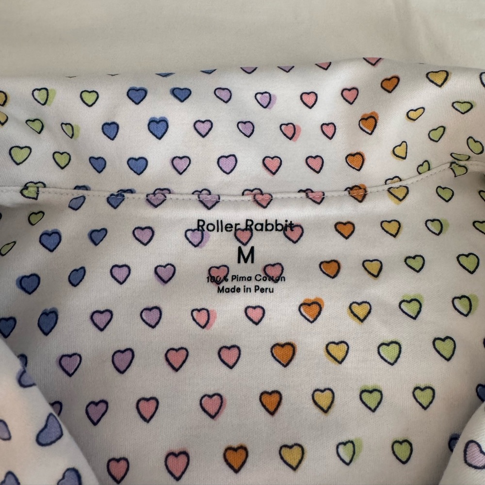 Roller Rabbit Disco Hearts Polo Pajamas - Picture 4 of 7